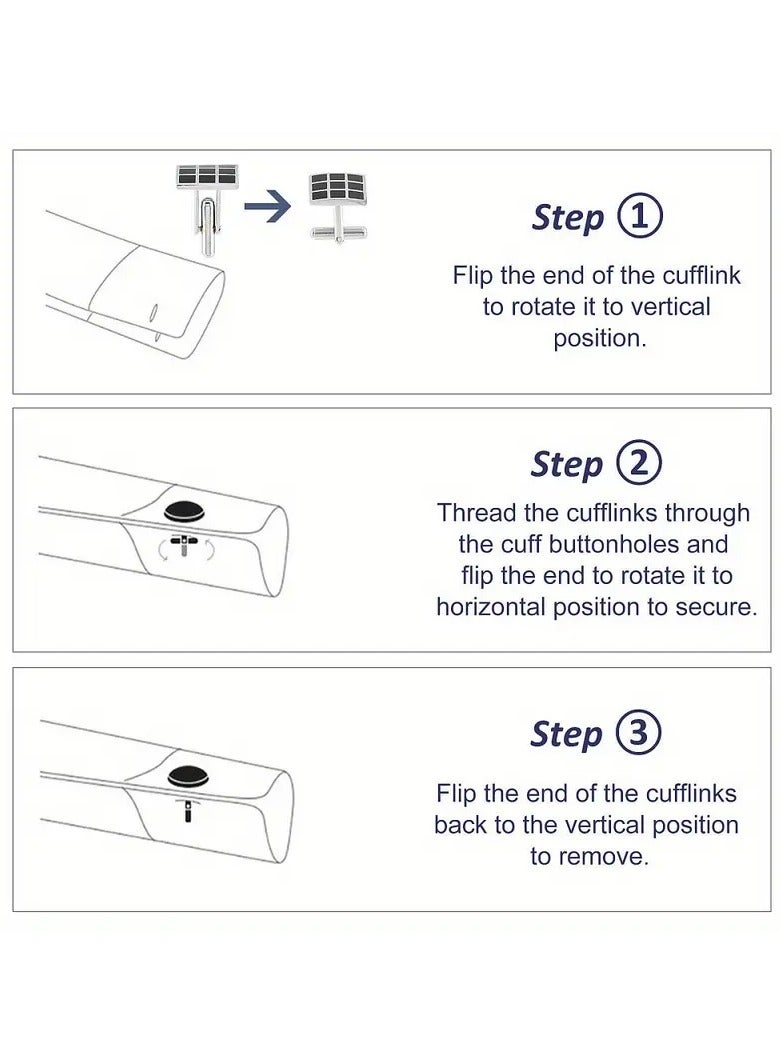 Home Clearance Sale 1Box 4pcs Brass Cufflinks Cufflink Finding Cabochon Settings for Apparel Accessories Square Platinum 25mm - Image 4