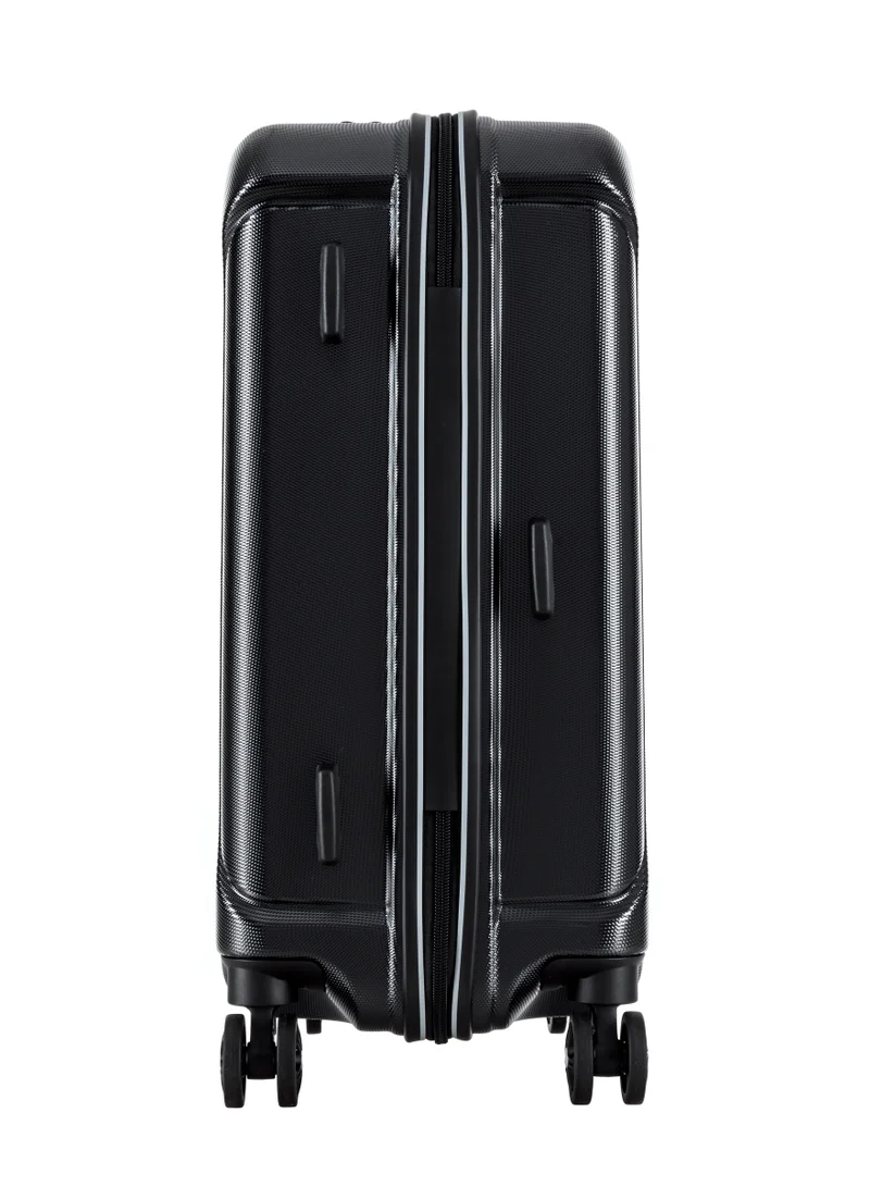 American Tourister Diamond Black Technum Suitcase, Check-In Size 86 cm / 33 inch, 4 Spinner Wheels, Hard Top, Polycarbonate, Diamond Black|DuoSaf™ Security Zipper|Dual Tube Pull Handle|Expandable|TSA Lock - 3 Years International Warranty  | Best Price UAE
