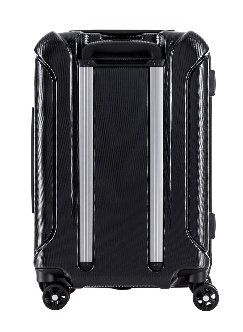 AMERICAN TOURISTER Technum Suitcase, Check-In Size 86 cm / 33 inch, 4 Spinner Wheels, Hard Top, Polycarbonate, Diamond Black|DuoSaf™ Security Zipper|Dual Tube Pull Handle|Expandable|TSA Lock - 3 Years International Warranty - Image 3
