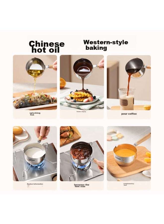 Supor Stainless Steel Oil-frying Pan, Home Use For Pouring And Searing Oil, Kgf20ah10 - Image 2