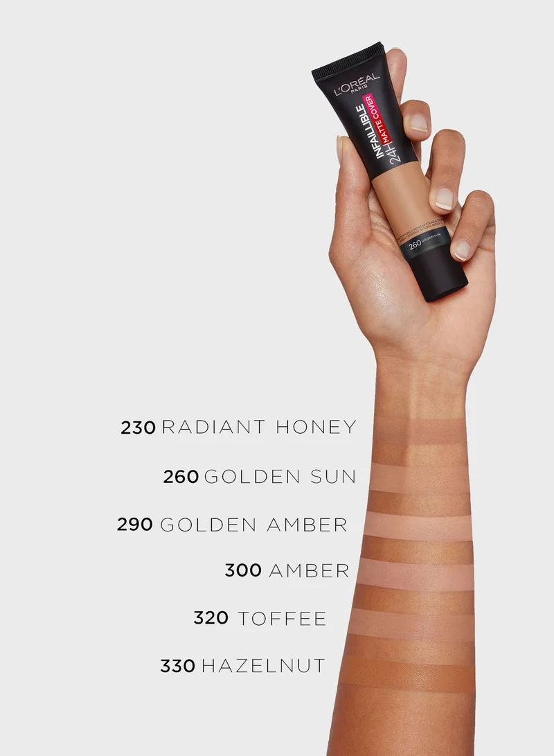 L'OREAL PARIS Infallible 32Hr Matte Cover Foundation 260 Warm Undertone