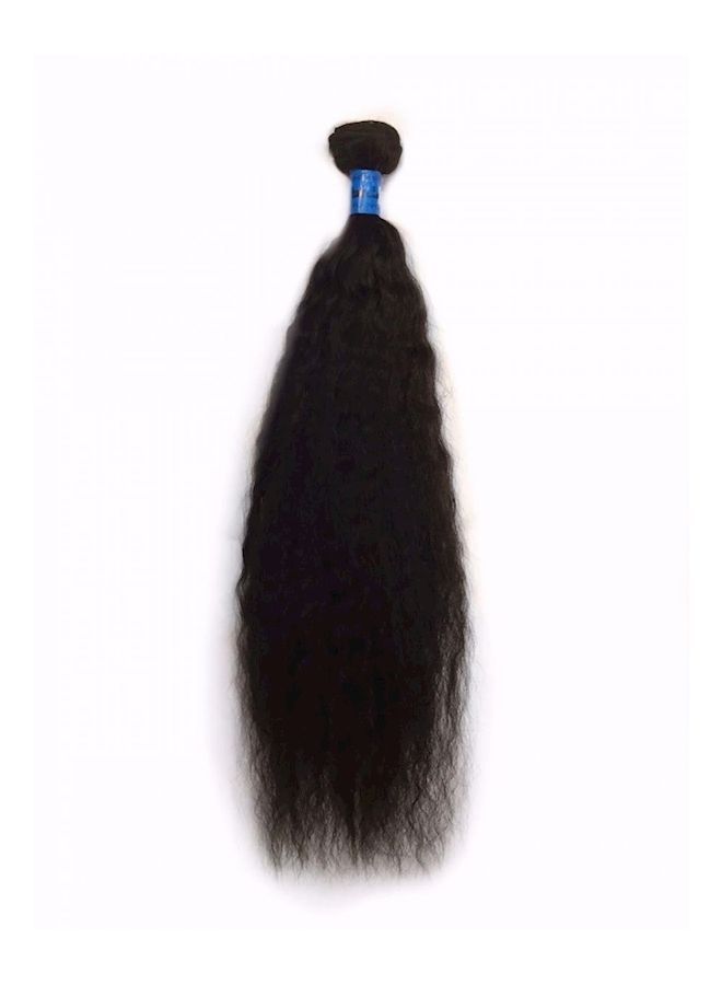 NIBEMINENT Long Wavy Hair Extension Black 24inch - Image 2