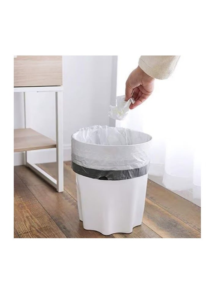 VINSTAR 40 Microns(300 pcs 8kg 60x54 cms) White Heavy Duty Bin Liner Disposable Biodegradable Plastic Garbage Bags - Image 3