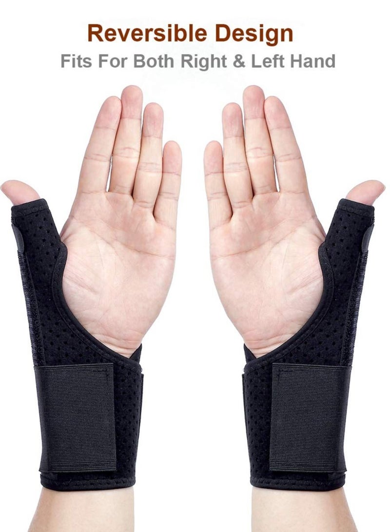 SYOSI جبيرة إصبع الزناد، تدعم كسور المعصم والإبهام المسامية، كم دعم تثبيت الإصبع لقفل الإصبع، والفرقع، والانحناء، والتصلب، وإطلاق الأوتار، وتخفيف الألم - Image 2