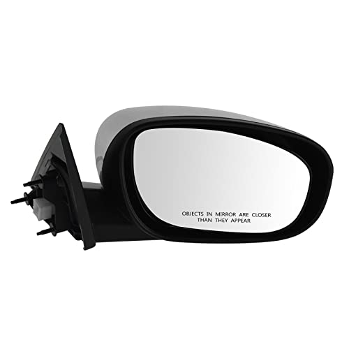 TRQ Passenger Side Mirror Assembly Electric Adjustment Heated No Memory Chrome Compatible with 2006-2009 Chrysler 300 2008 Dodge Charger CH1321284 CH1321340 CH1321352 - Image 1