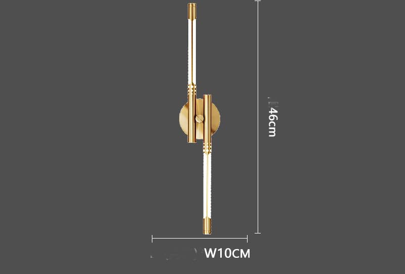 CITRA 450 MM LED Gold Electroplated Long Wall Light - Warm White - Image 4