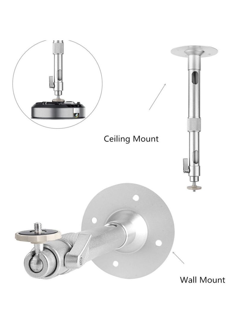 حامل بروجكتور للسقف، حامل بروجكتور عالمي، قاعدة تثبيت على الحائط مع ارتفاع قابل للتعديل، 3 مسامير - Image 5