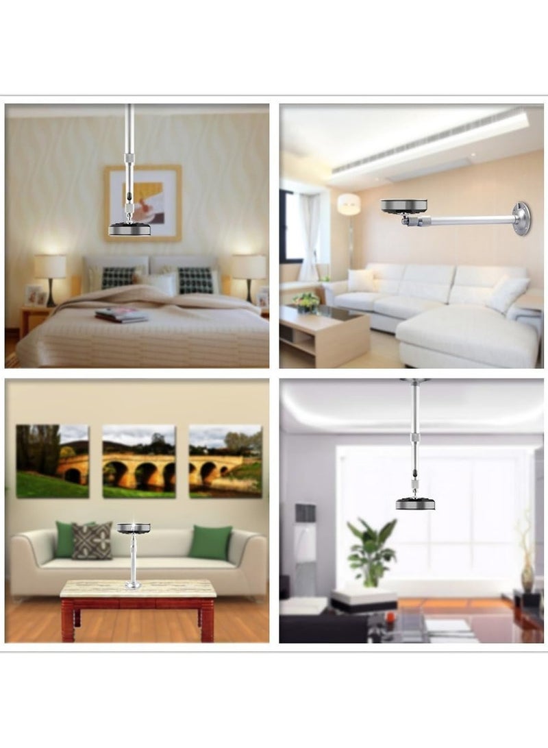 حامل بروجكتور للسقف، حامل بروجكتور عالمي، قاعدة تثبيت على الحائط مع ارتفاع قابل للتعديل، 3 مسامير - Image 4