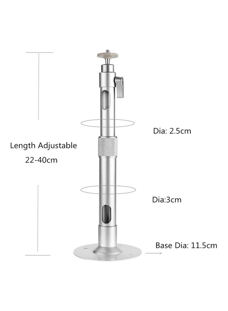 حامل بروجكتور للسقف، حامل بروجكتور عالمي، قاعدة تثبيت على الحائط مع ارتفاع قابل للتعديل، 3 مسامير - Image 3