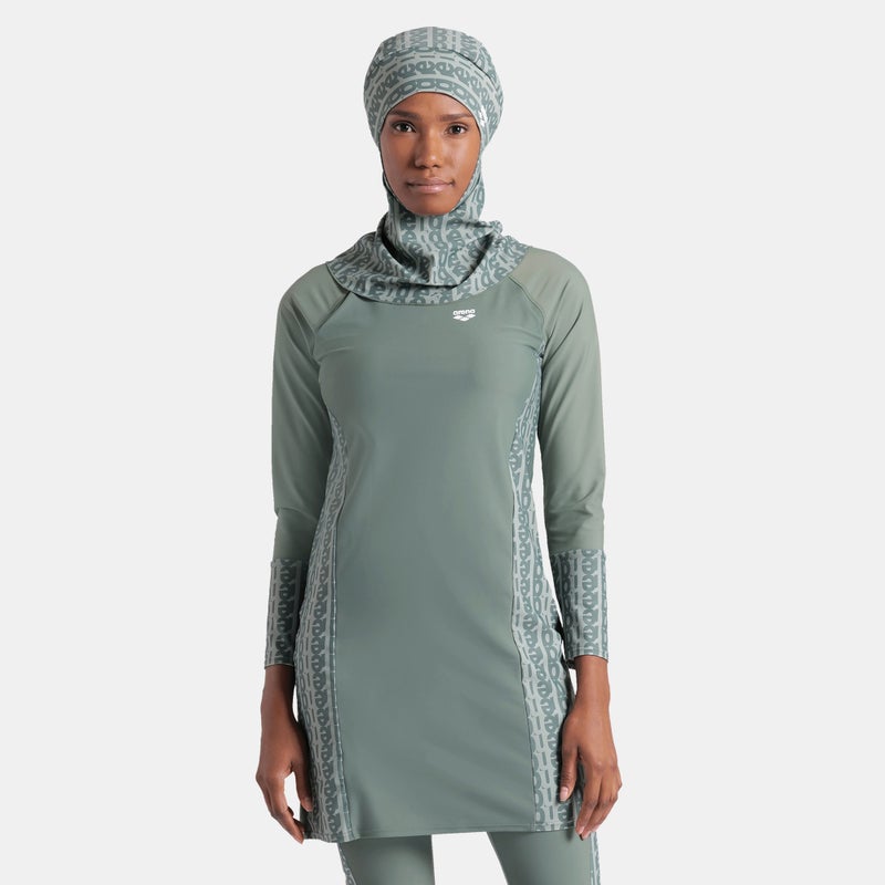 arena Women's Modesty Allover Print Swimming Hijab - Image 1