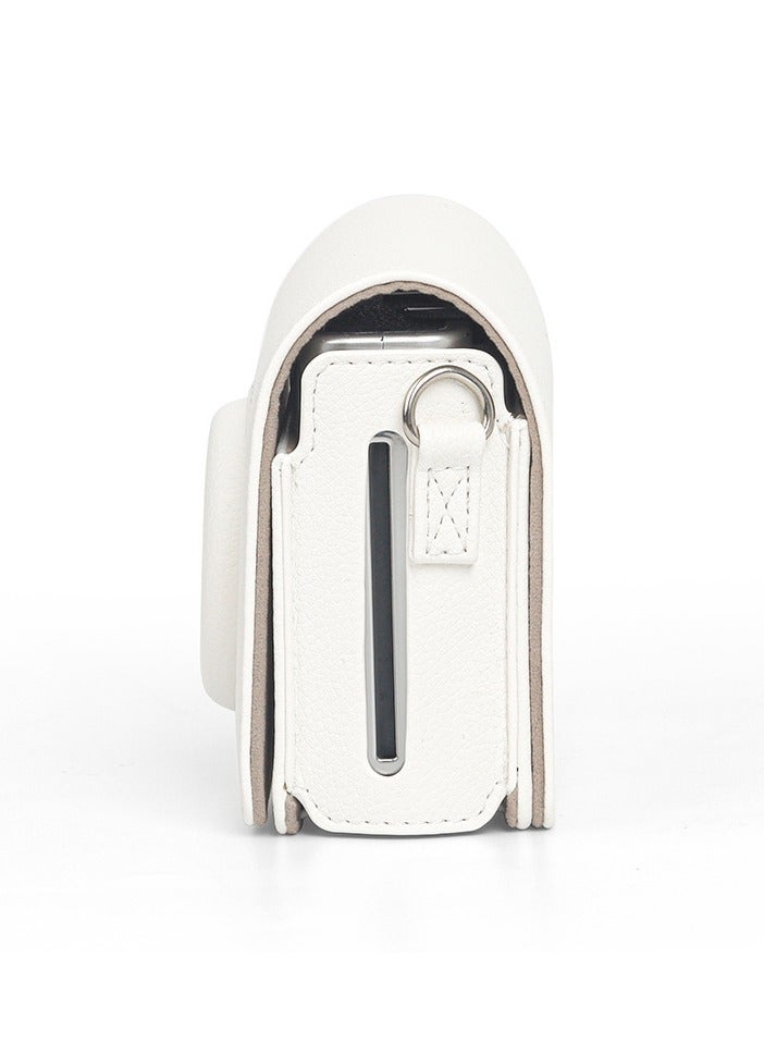 CAIUL Retro PU Leather Camera Case for Instax mini EVO – Vintage Protective Sleeve for Digital Instant Photography-White - Image 3