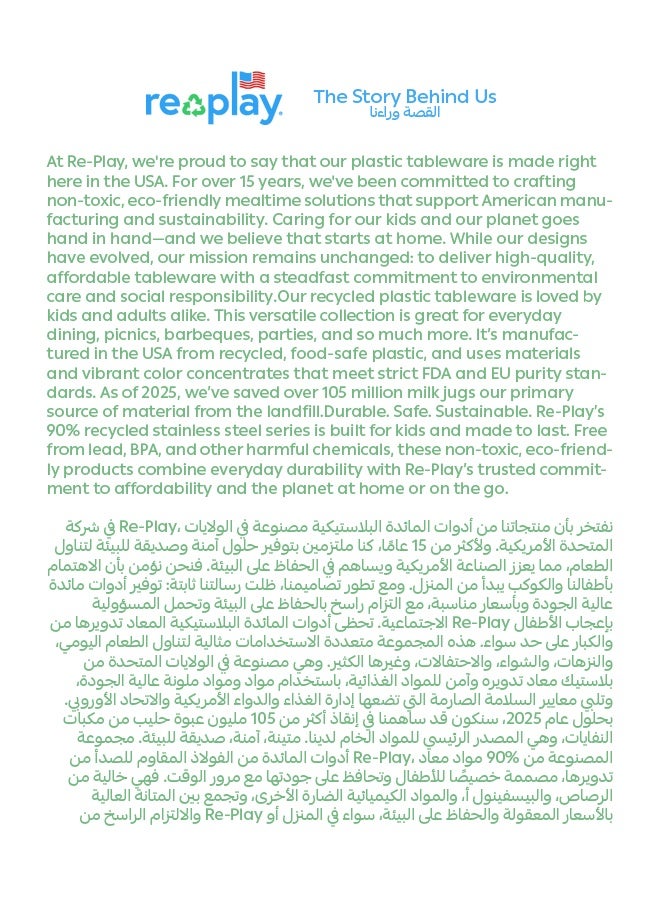 ريبلاي طقم أكواب للشرب للأطفال عدد ٣ – ٢٩٥ مل | أزرق سماوي | أخضر | تركواز | آمنة من مادة خالية من بي بي أيه | آمنة للغسالة والمايكروويف | متينة وقابلة للتكديس | صديقة للبيئة - Image 5