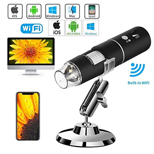 Etzin Wi-Fi Digital Microscope, Supports a Variety of Operating Systems, Android 4,3,iso 8.0 & Windows Vista/7/8/10 & HD Resolution 1920x1080p 100x Magnification Range-(EPL-582IM) - Image 2