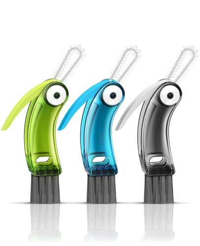 Fwomucl 3 in 1 Cup Lid Cleaning Brush 3 PCS - Home Kitchen Multifunctional Cleaning Brush Set, Gap Cleaner Brushs and Portable Travel Bottle Lid Cleaner Tools (Multicolor) - Image 1