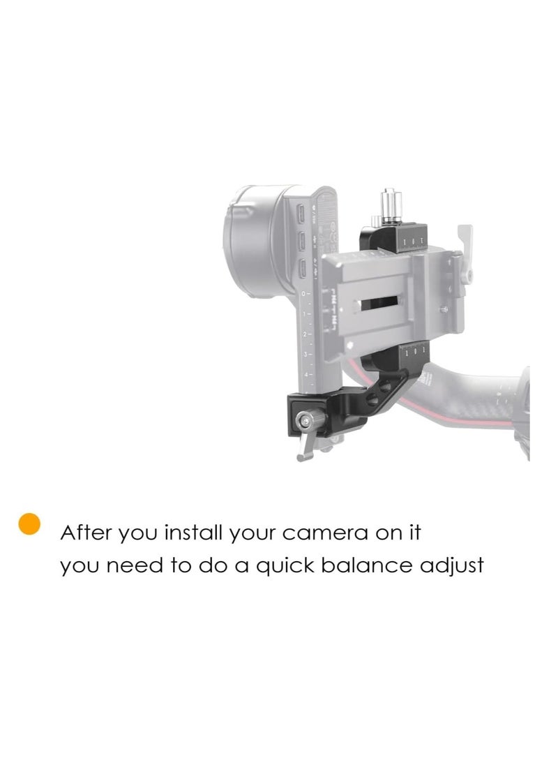 Excefore - RS3 Vertical Camera Mount,Robust Portrait Mounting Solution Compatible with DJI RS 2/RS 3/RS3 PRO for IG YouTube Shorts Tiktok Video Extended Vertical Shooting - Image 1