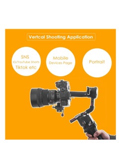 Excefore RS3 Vertical Camera Mount,Robust Portrait Mounting Solution Compatible with DJI RS 2/RS 3/RS3 PRO for IG YouTube Shorts Tiktok Video Extended Vertical Shooting  - Image 4