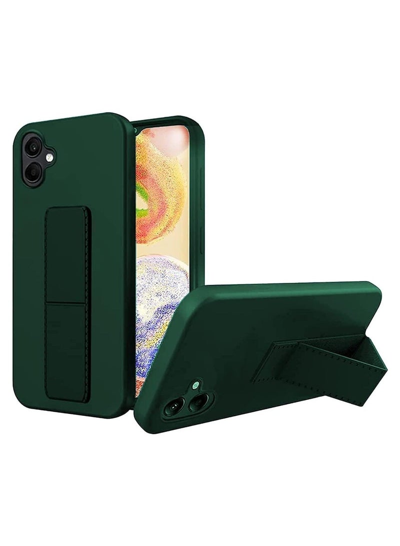 جراب سامسونج A07، جراب خلفي للحماية مع حامل لهاتف سامسونج جالاكسي A07 باللون أخضر