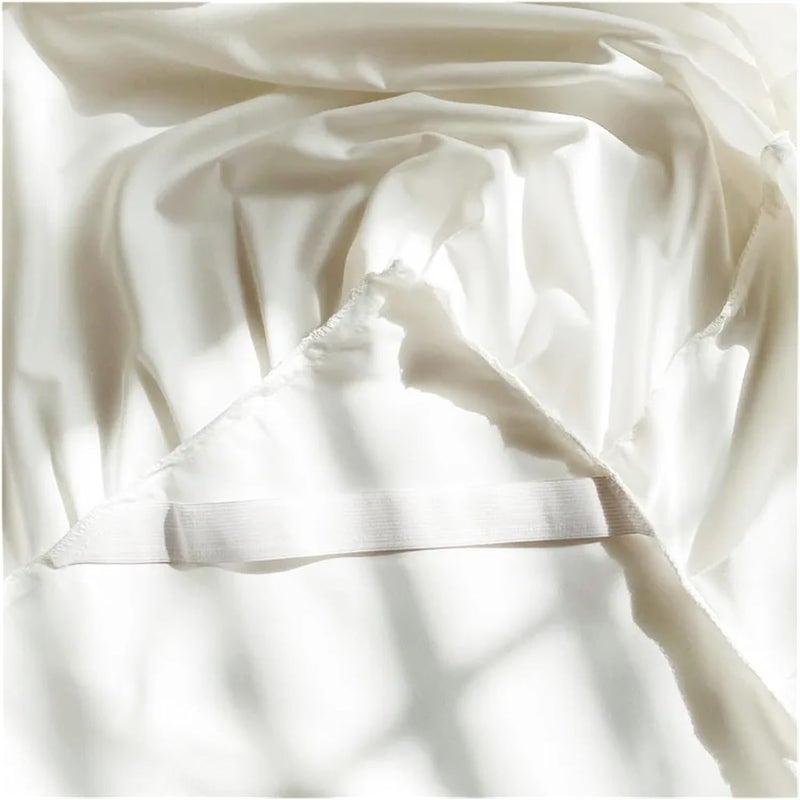 Ruffle Bed Skirt 3 Pieces Solid Color Bed Skirt Brushed Bed Cover Single Bedspread Home Soft Bed Linen Skirt Style Bedsheet(Color 8,180x200cm) - Image 3