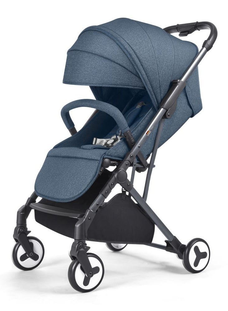 GOKKE Compact and Light Weight, 5 Point Safety Harness, Forward & Rear Facing, 0-36 Months, Navy Blue - B09NB - Image 1