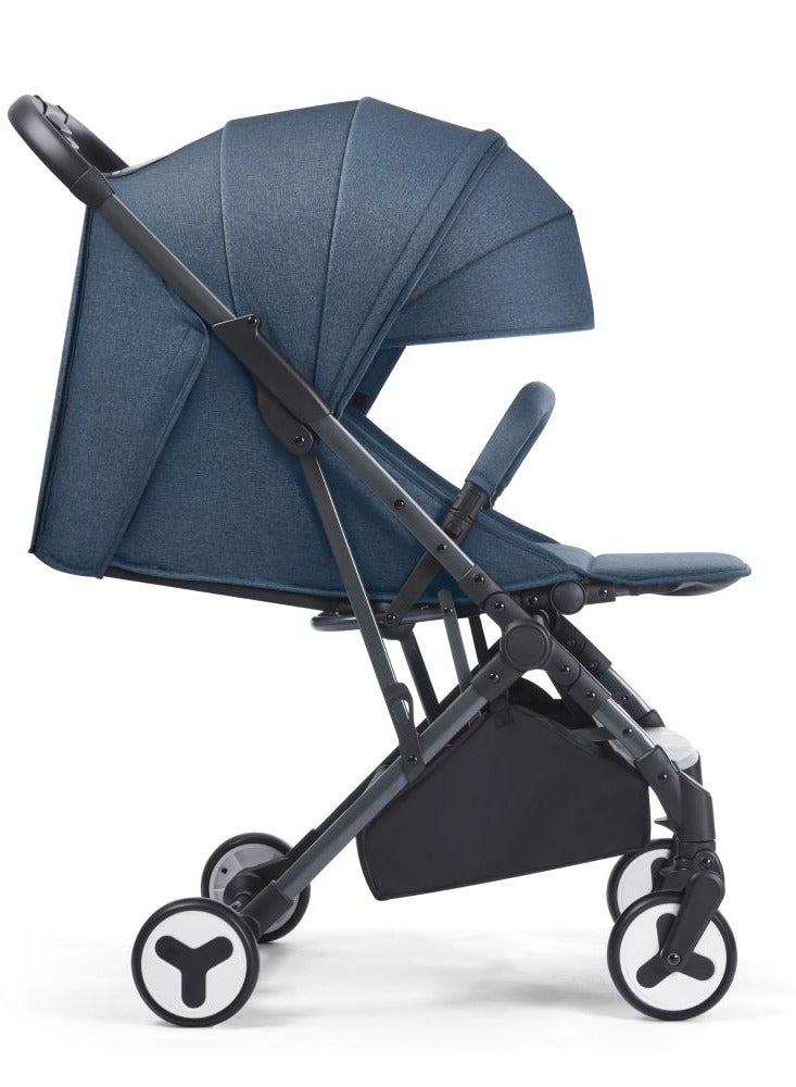 GOKKE Compact and Light Weight, 5 Point Safety Harness, Forward & Rear Facing, 0-36 Months, Navy Blue - B09NB - Image 2