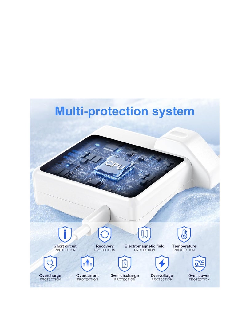 Terabyte 61W USB C PD Macbook Charger for Macbook Pro/Air 13 inch 2016-2022, iPad Pro 12.9/11 inch, iPhone 16 15 14 Series, A1947 and Other Type C Devices Power Adapter, USB C to USB C Cable Included - Image 5