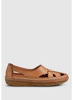 eclipse Tan Leather Women's Shoes  - Image 1