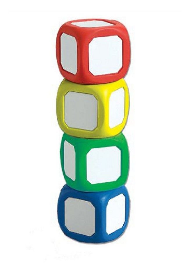 Learning Advantage Inc Write On Wipe Off Dice Set Assorted Colors Set Of 4  - Image 1
