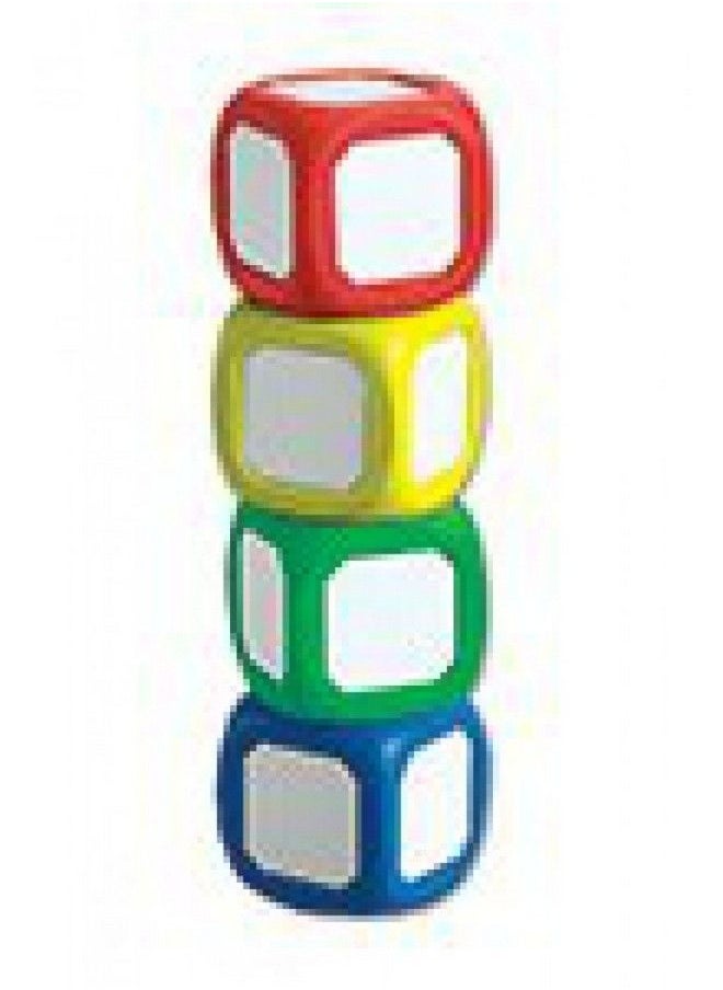 Learning Advantage Inc Write On Wipe Off Dice Set Assorted Colors Set Of 4  - Image 3