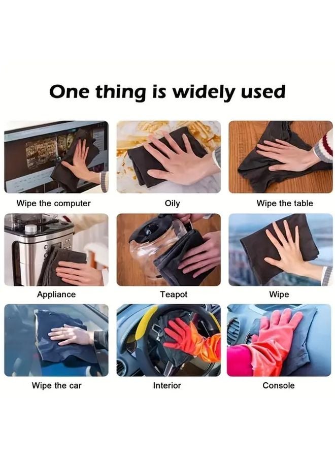 5pcs Thickened Magic Glass Wiping Rags Multifunctional Microfiber Cleaning Cloths - Image 3