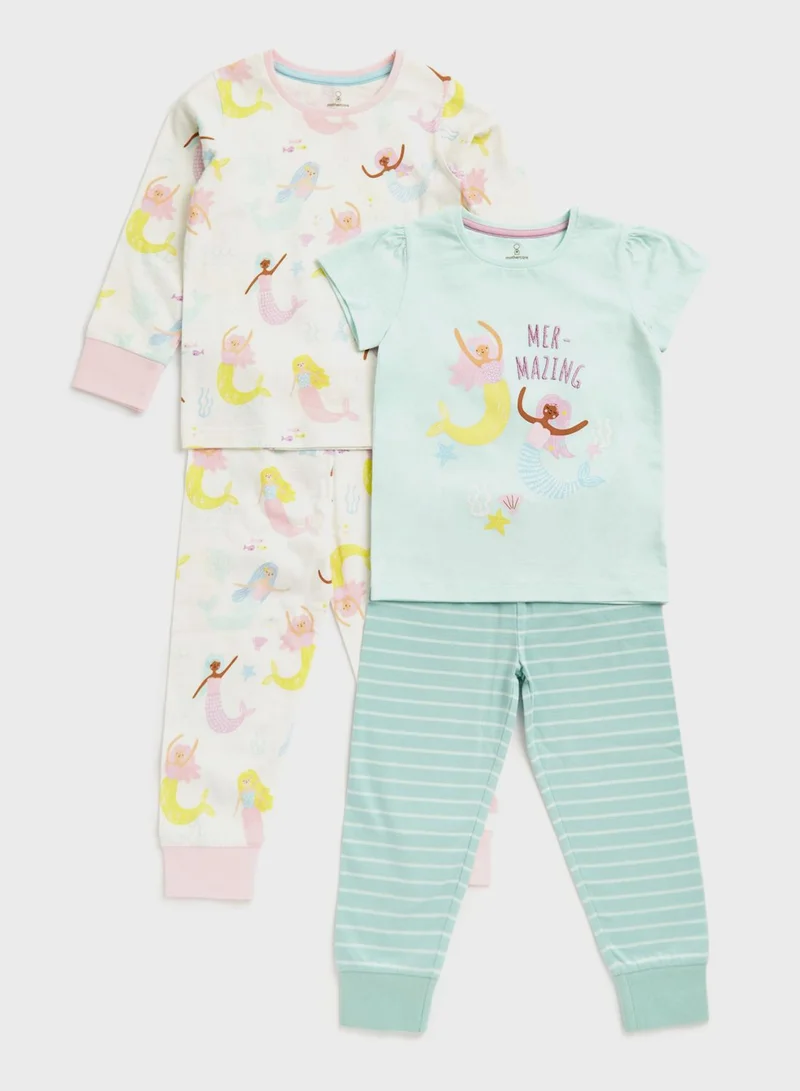 مذركير Kids 2 Pack Assorted Pyjama Set