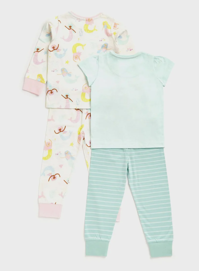 مذركير Kids 2 Pack Assorted Pyjama Set
