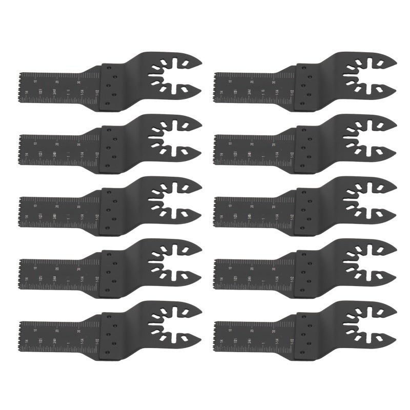 10Pcs Oscillating Saw Blade 20mm Quick Release Multitool Tool Set Kit for Wood Plastic - Image 4