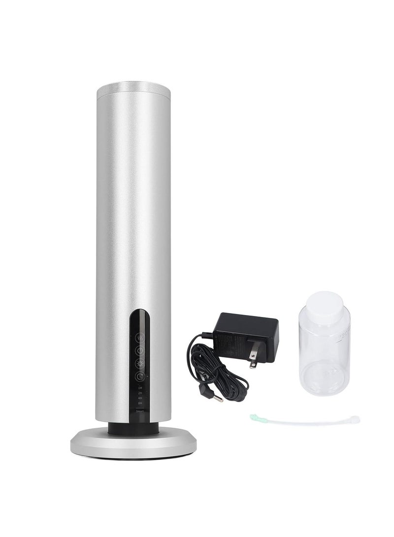 GNEXU Silver Aroma Nebulizer Diffuser – Elegant Sleek Metal Design - Image 1