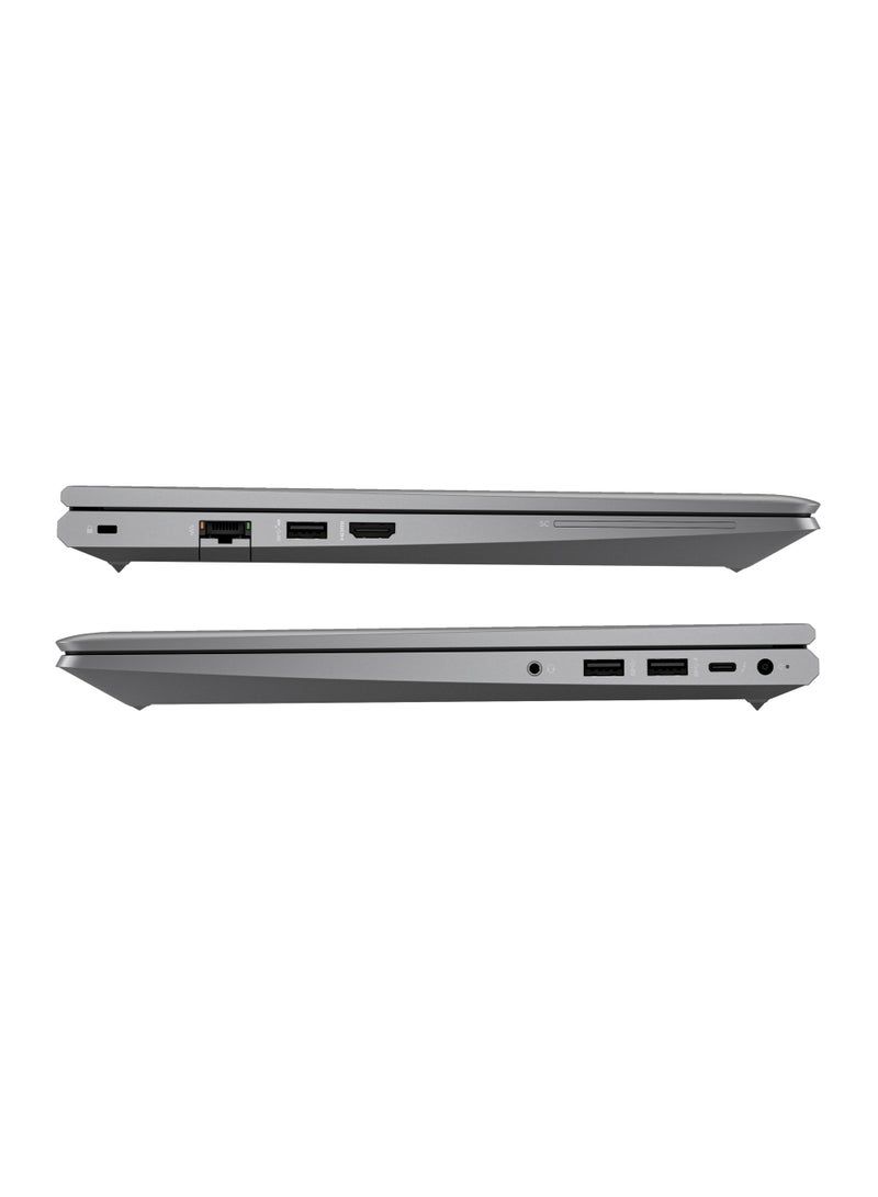HP ZBook Power G10 7C3M4AV Mobile Workstation Laptop, 15.6" FHD LED Display, Intel Core i7-13800H CPU, 32GB DDR5-5200 RAM, 1TB SSD, NVIDIA RTX™ 2000 Graphics, 5MP Cam, Win 11 Pro | Silver English/Arabic Silver - Image 3