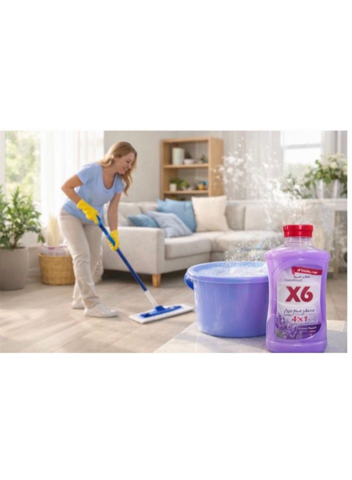 X6 Concentrated Multi-Purpose Freshener & Floor Cleaner – Dew Blossom Scent – 4-in-1 Action for Deep Cleaning, Disinfecting, and Long-Lasting Fragrance - Image 3