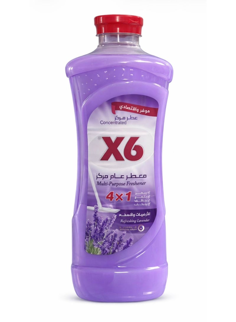 X6 Concentrated Multi-Purpose Freshener & Floor Cleaner – Dew Blossom Scent – 4-in-1 Action for Deep Cleaning, Disinfecting, and Long-Lasting Fragrance - Image 1