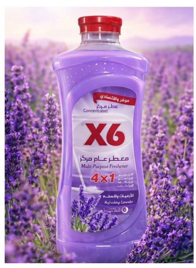 X6 Concentrated Multi-Purpose Freshener & Floor Cleaner – Dew Blossom Scent – 4-in-1 Action for Deep Cleaning, Disinfecting, and Long-Lasting Fragrance - Image 4