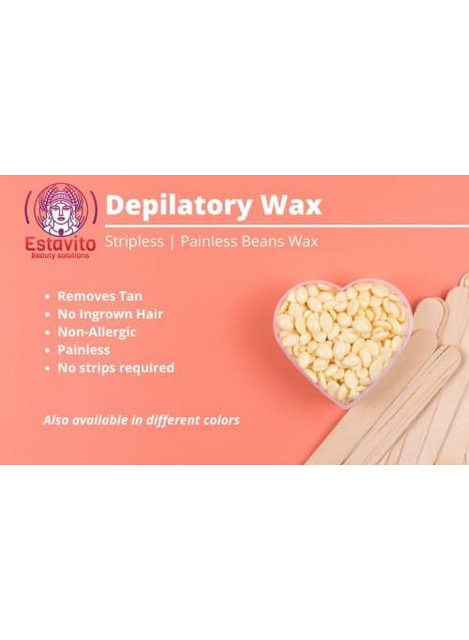 ESTAVITO Hard Beans Stripless Wax 200Gms With After Waxing Gel 500Gms (A Complete Waxing Solution) - Image 3