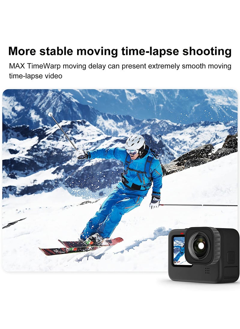 SYOSI Max Lens Mod for Gopro Hero 11/10 Black/Hero9 Black with 155° Wide Angle Lens, Accessories for Hero 11/10/9, with Adopt Anti-Skid and Waterproof Design  - Image 4