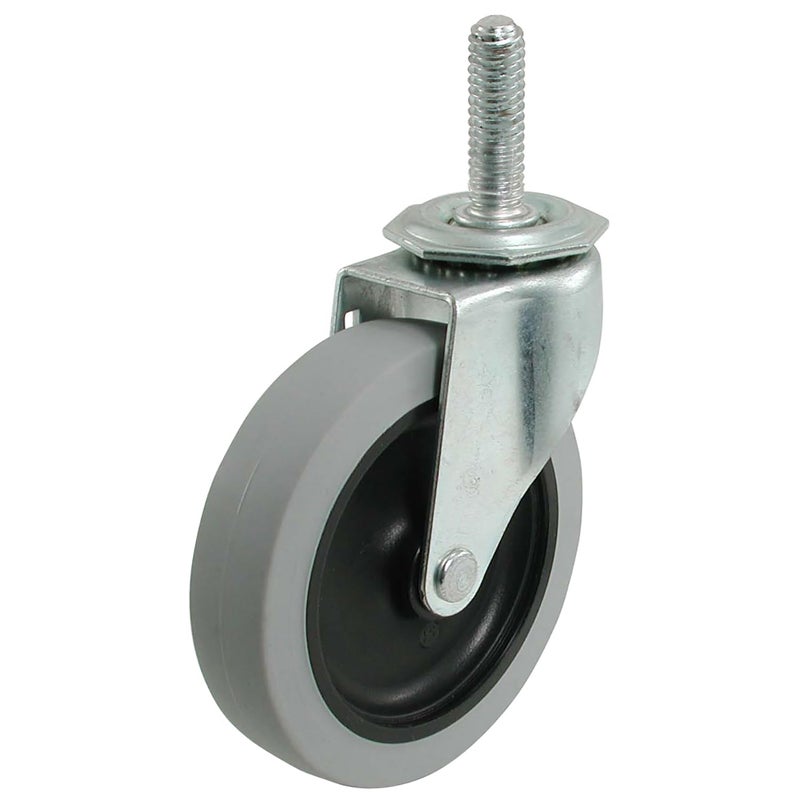 Shepherd Hardware 3265 3-Inch Threaded Stem TPR Caster, 110-lb Load Capacity