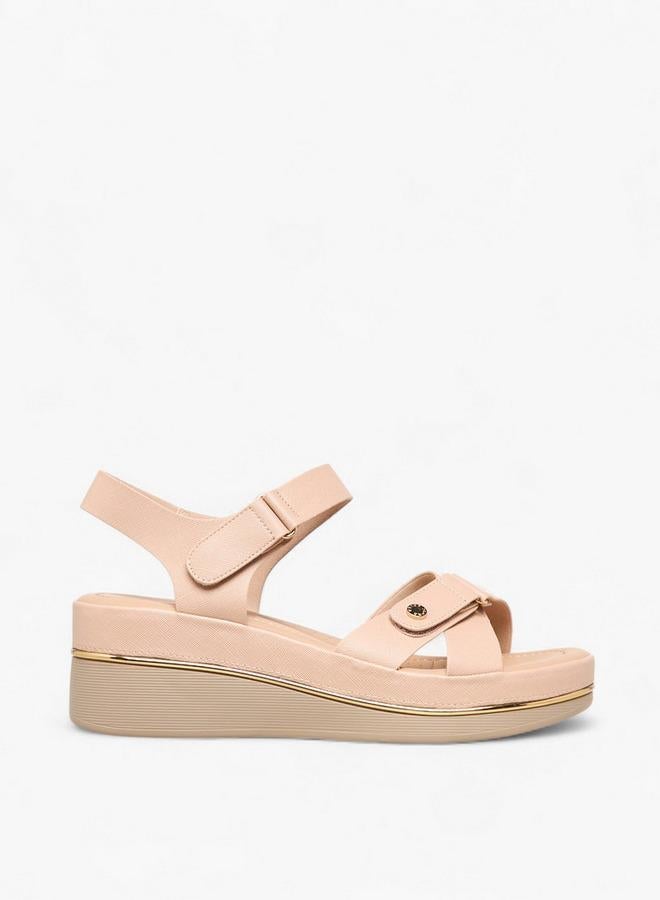 Flora Bella By Shoexpress Women Wedge Heel Sandals - Image 1