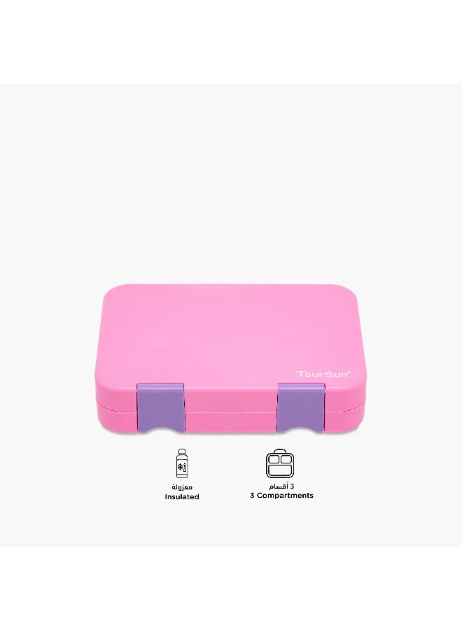 تورسون Pink Sectioned Lunch Box for Kids