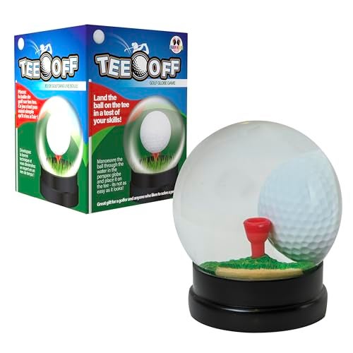 Funtime Gifts Funtime Tee Off Golf Globe Problem Solving Fun Puzzle - Put The Ball on The tee – not as Easy as it Looks!, Multi-Coloured - Image 1