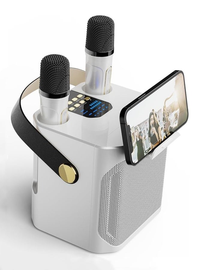 M MIAOYAN Outdoor karaoke bluetooth speaker with high volume and dual microphone bluetooth karaoke system all-in-one speaker  - Image 1