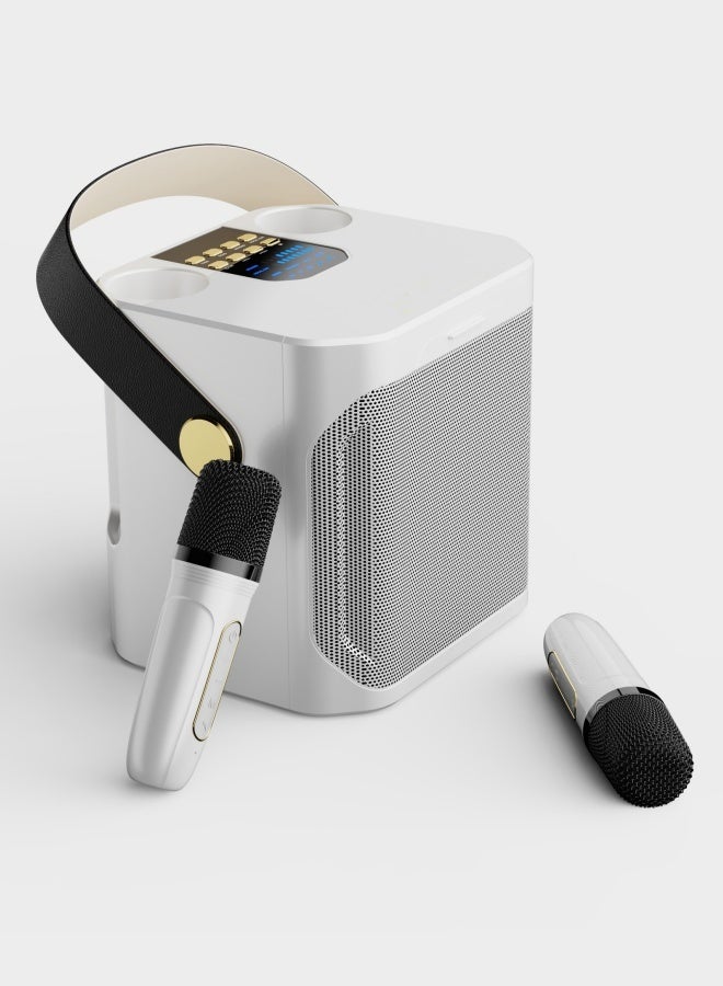 M MIAOYAN Outdoor karaoke bluetooth speaker with high volume and dual microphone bluetooth karaoke system all-in-one speaker  - Image 3
