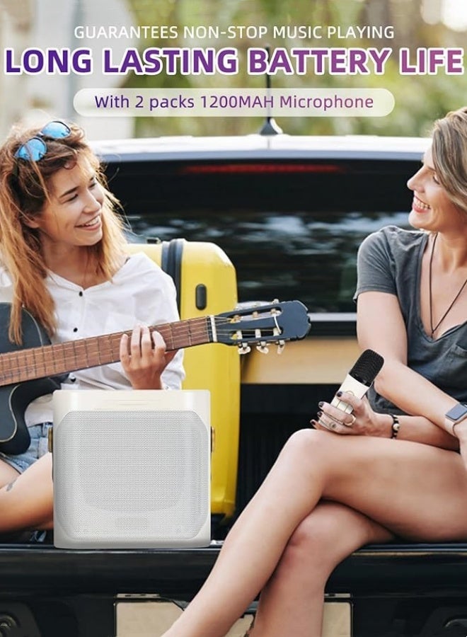 M MIAOYAN Outdoor karaoke bluetooth speaker with high volume and dual microphone bluetooth karaoke system all-in-one speaker  - Image 5