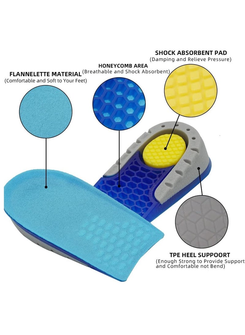 Zikra Height Increase Insoles Shoe Lifts for Men Women, Shoe Insoles Heel Inserts for Heel Sore and Leg Length Discrepancies, Air Cushion Heel Inserts 1 Pair - Image 4