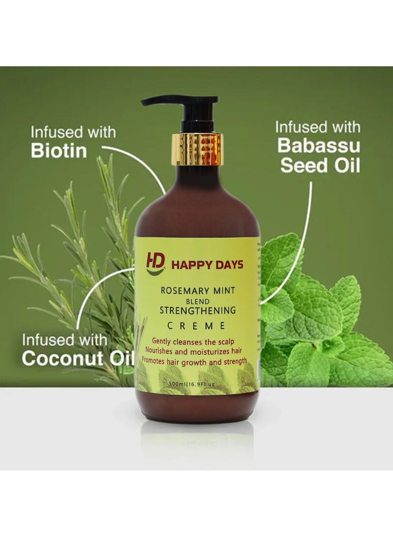 HAPPY DAYS Rosemary Mint Blend Strengthening Creme 500 ml - Image 2