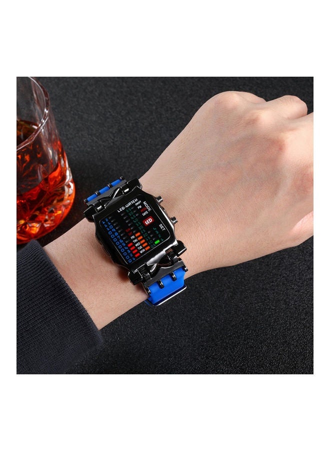 بيوينتي ساعة رقمية ثنائية LED رياضية مقاومة للماء - Image 3