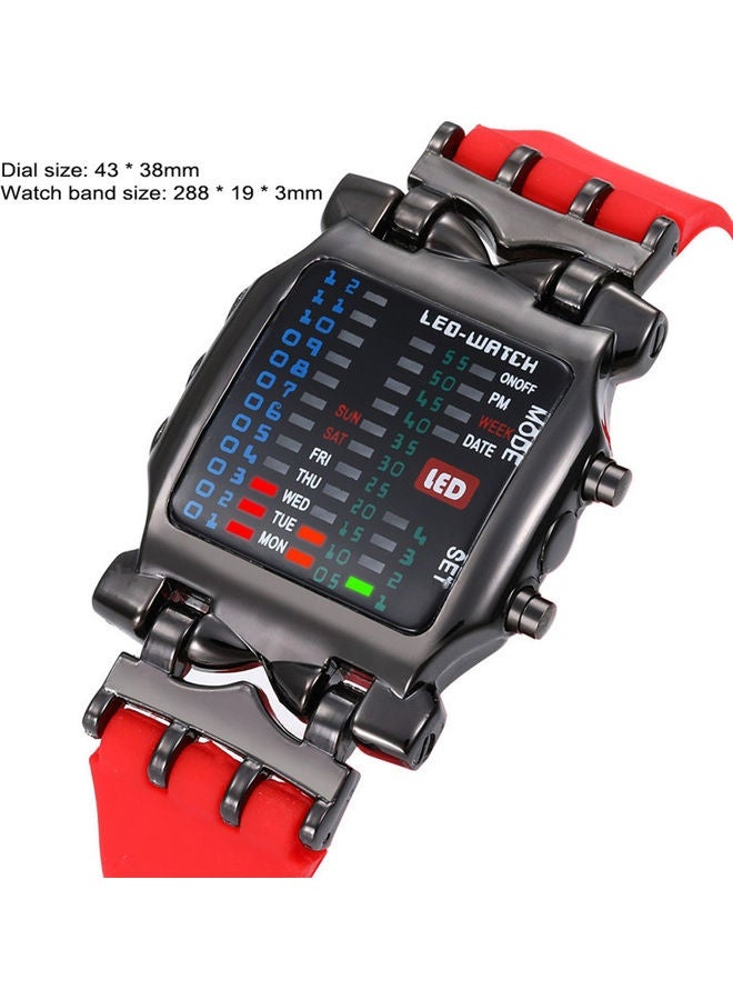 بيوينتي ساعة رقمية ثنائية LED رياضية مقاومة للماء - Image 2